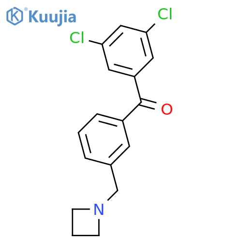 3'-Azetidinomethyl-3,5-dichlorobenzophenone structure