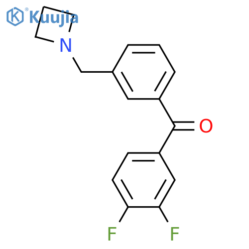 3'-Azetidinomethyl-3,4-difluorobenzophenone structure