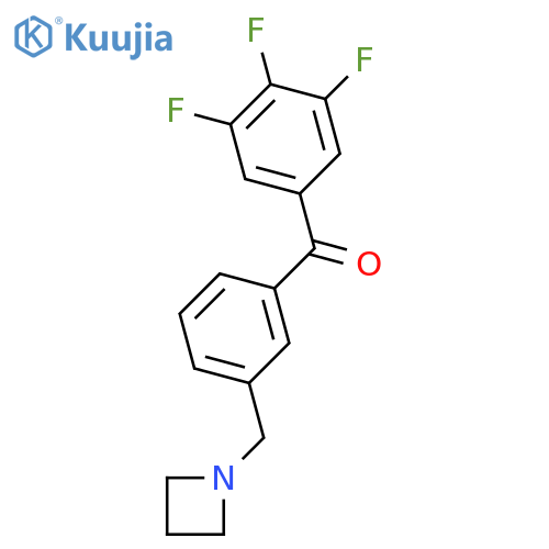 [3-(azetidin-1-ylmethyl)phenyl]-(3,4,5-trifluorophenyl)methanone structure