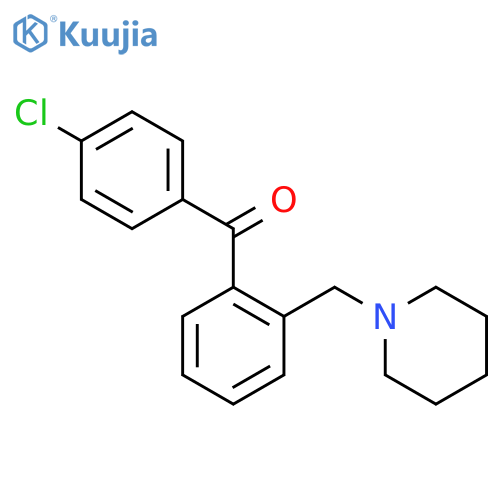 4'-Chloro-2-piperidinomethyl benzophenone structure