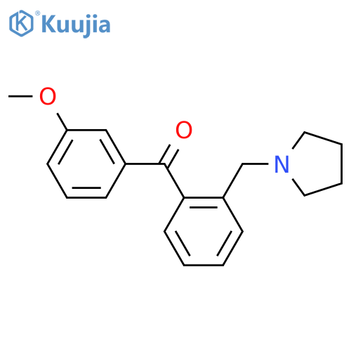 (3-methoxyphenyl)-[2-(pyrrolidin-1-ylmethyl)phenyl]methanone structure