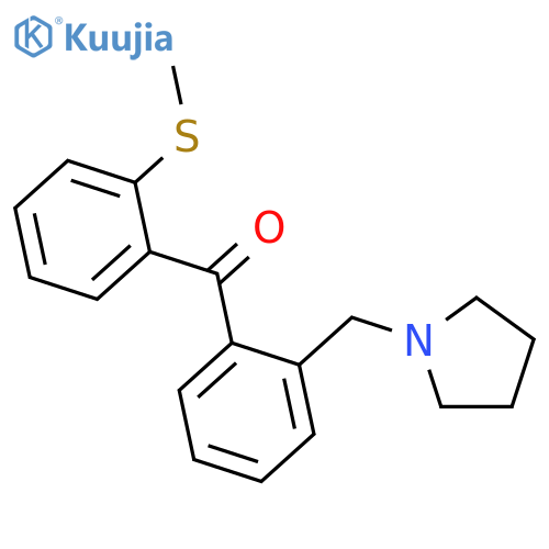 2-Pyrrolidinomethyl-2'-thiomethylbenzophenone structure