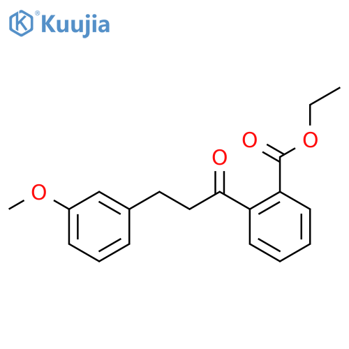 2'-Carboethoxy-3-(3-methoxyphenyl)propiophenone structure