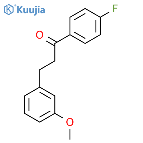 1-(4-fluorophenyl)-3-(3-methoxyphenyl)propan-1-one structure