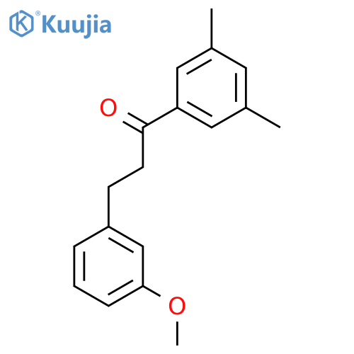 1-(3,5-dimethylphenyl)-3-(3-methoxyphenyl)propan-1-one structure