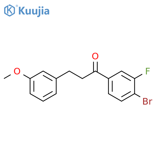 4'-Bromo-3'-fluoro-3-(3-methoxyphenyl)propiophenone structure