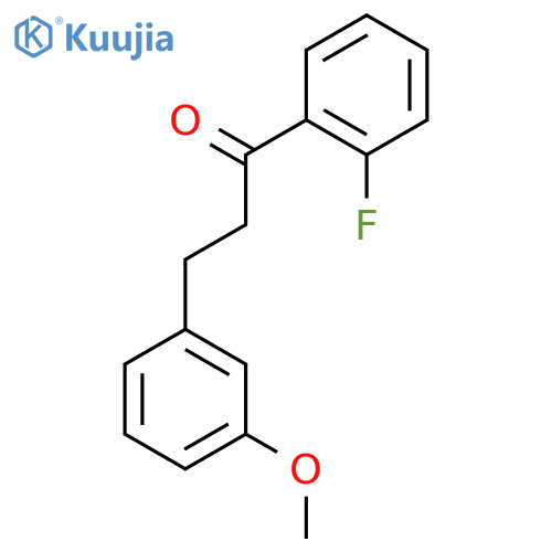 1-(2-fluorophenyl)-3-(3-methoxyphenyl)propan-1-one structure