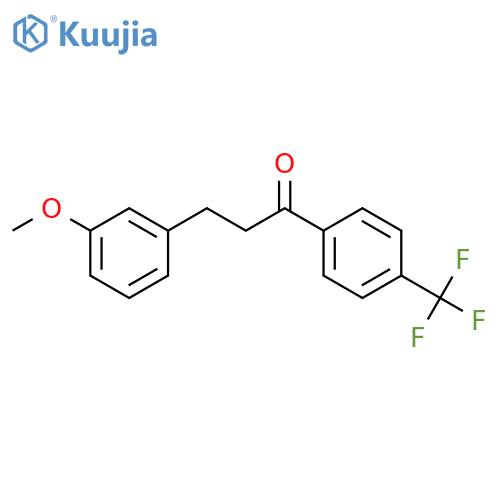 3-(3-METHOXYPHENYL)-4'-TRIFLUOROMETHYLPROPIOPHENONE structure