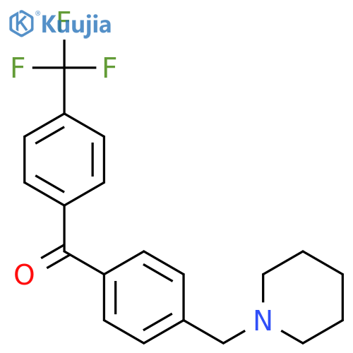 4-Piperidinomethyl-4'-trifluoromethylbenzophenone structure