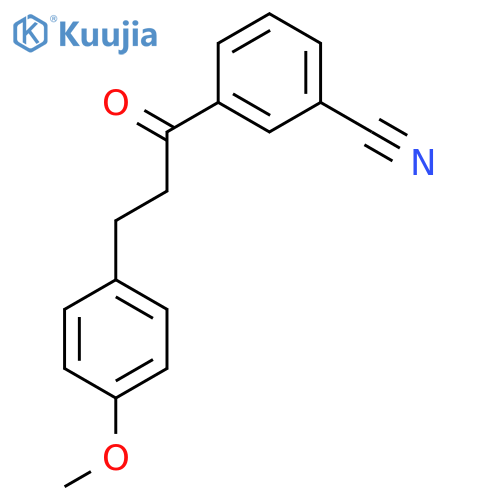3'-CYANO-3-(4-METHOXYPHENYL)PROPIOPHENONE structure