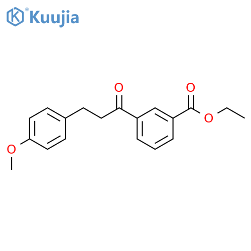 3'-Carboethoxy-3-(4-methoxyphenyl)propiophenone structure