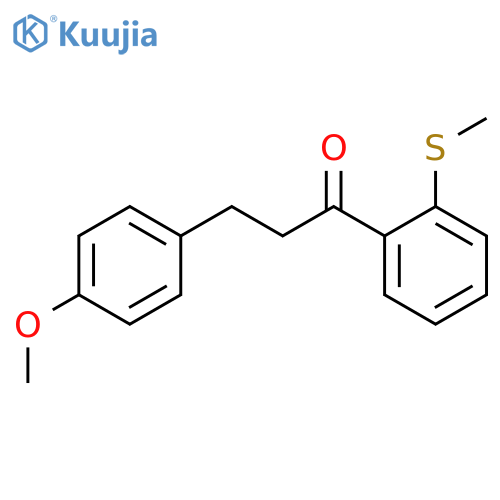 3-(4-Methoxyphenyl)-2'-thiomethylpropiophenone structure