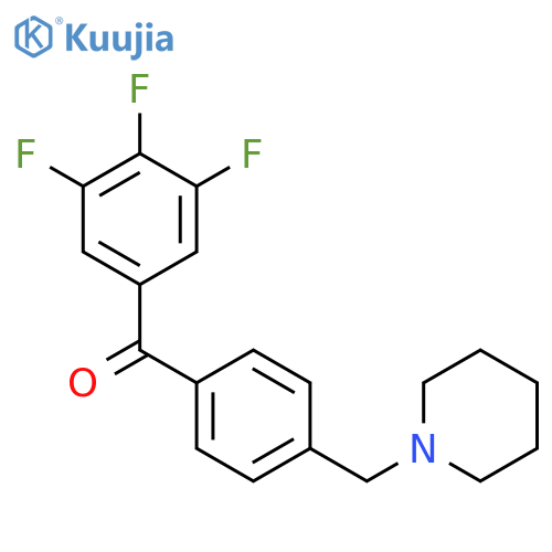 4'-Piperidinomethyl-3,4,5-trifluorobenzophenone structure