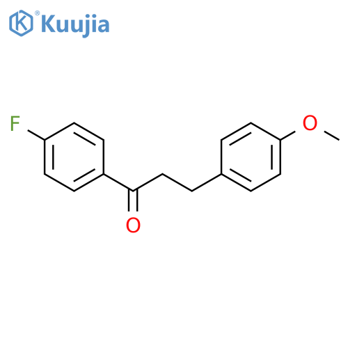 1-(4-fluorophenyl)-3-(4-methoxyphenyl)propan-1-one structure