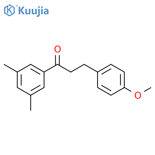 1-(3,5-dimethylphenyl)-3-(4-methoxyphenyl)propan-1-one structure
