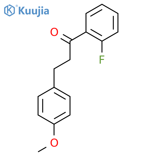 1-(2-fluorophenyl)-3-(4-methoxyphenyl)propan-1-one structure
