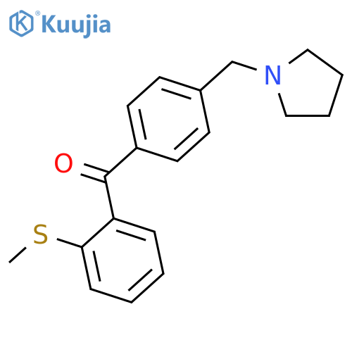 4'-Pyrrolidinomethyl-2-thiomethylbenzophenone structure
