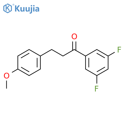 1-(3,5-difluorophenyl)-3-(4-methoxyphenyl)propan-1-one structure