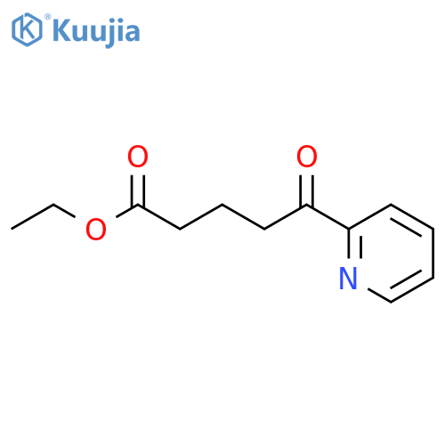 Ethyl 5-oxo-5-(2-pyridyl)valerate structure