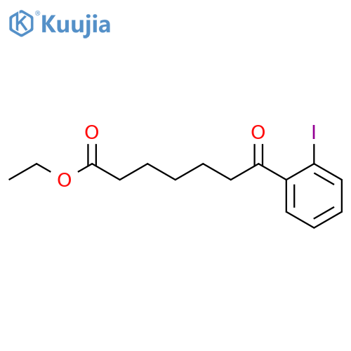 Ethyl 7-(2-iodophenyl)-7-oxoheptanoate structure