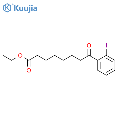 ETHYL 8-(2-IODOPHENYL)-8-OXOOCTANOATE structure