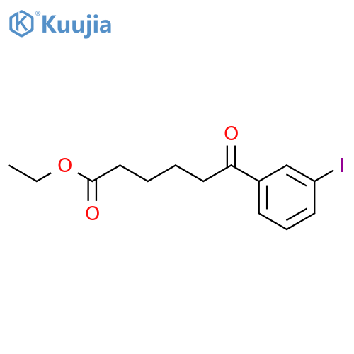 ETHYL 6-(3-IODOPHENYL)-6-OXOHEXANOATE structure