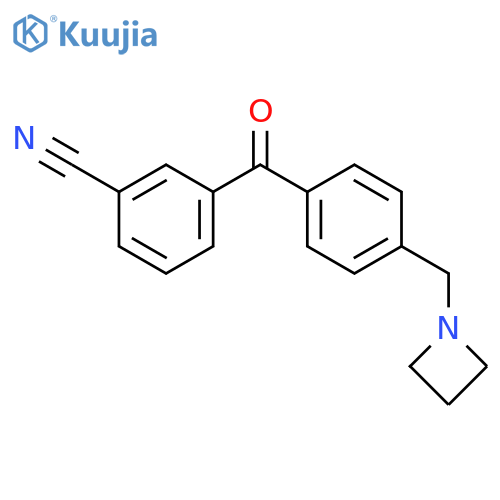 4'-Azetidinomethyl-3-cyanobenzophenone structure
