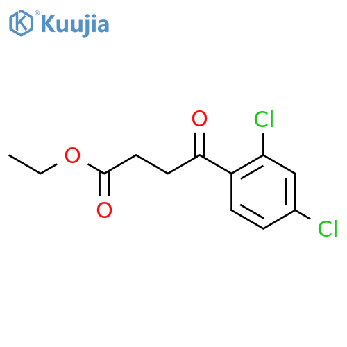 Ethyl 4-(2,4-dichlorophenyl)-4-oxobutyrate structure