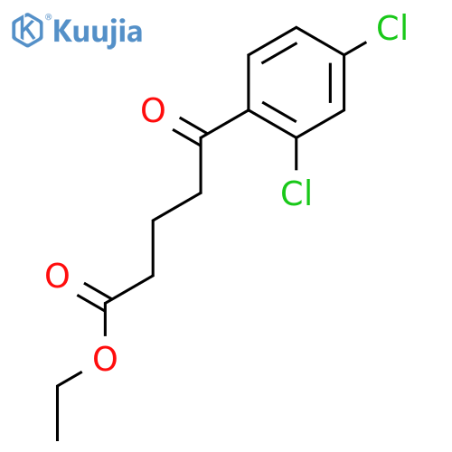 Ethyl 5-(2,4-dichlorophenyl)-5-oxovalerate structure