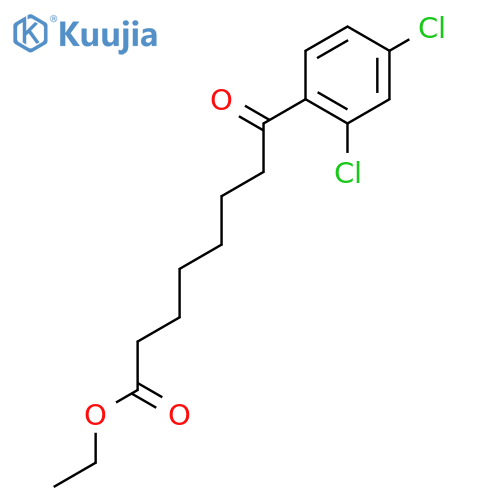 Ethyl 8-(2,4-dichlorophenyl)-8-oxooctanoate structure