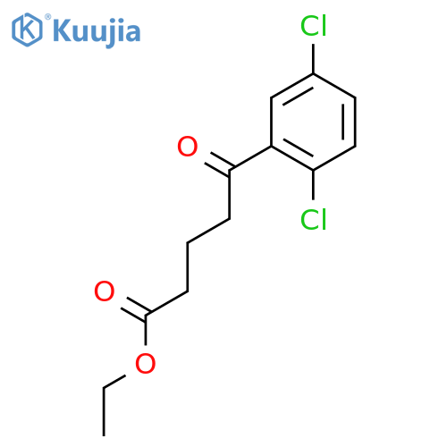 Ethyl 5-(2,5-dichlorophenyl)-5-oxovalerate structure