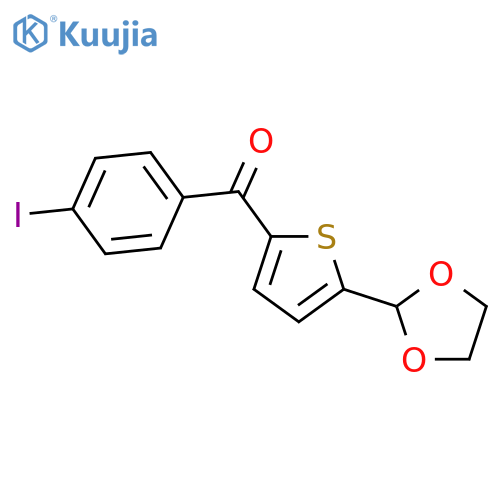 5-(1,3-Dioxolan-2-yl)-2-(4-Iodobenzoyl)thiophene structure