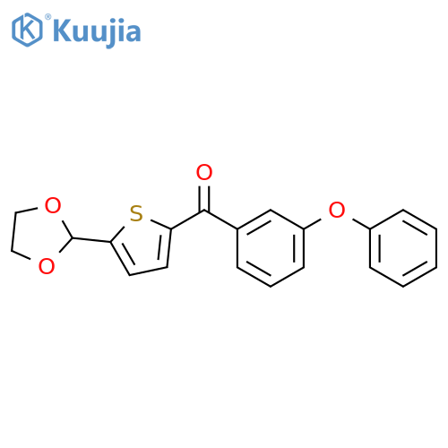 5-(1,3-DIOXOLAN-2-YL)-2-(3-PHENOXYBENZOYL)THIOPHENE structure