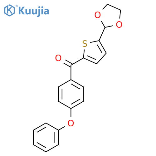 5-(1,3-DIOXOLAN-2-YL)-2-(4-PHENOXYBENZOYL)THIOPHENE structure