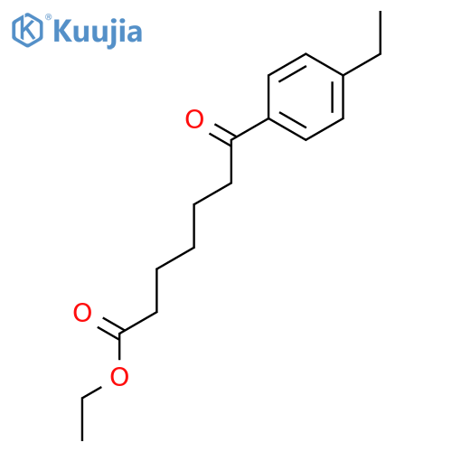Ethyl 7-(4-ethylphenyl)-7-oxoheptanoate structure