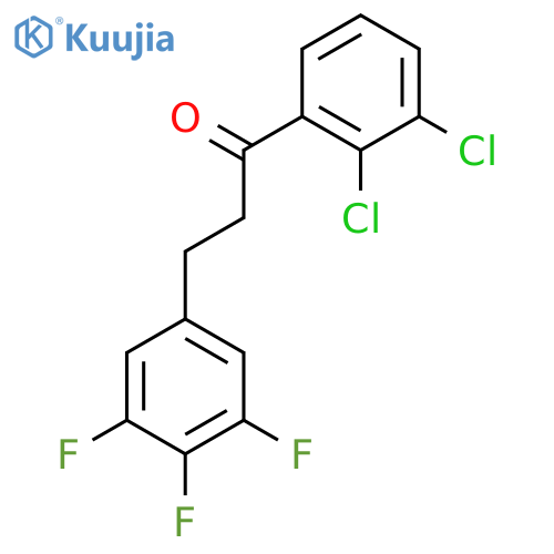 1-(2,3-dichlorophenyl)-3-(3,4,5-trifluorophenyl)propan-1-one structure