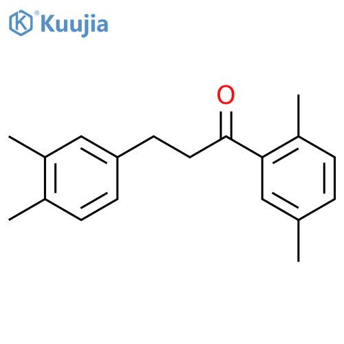 2',5'-Dimethyl-3-(3,4-dimethylphenyl)propiophenone structure