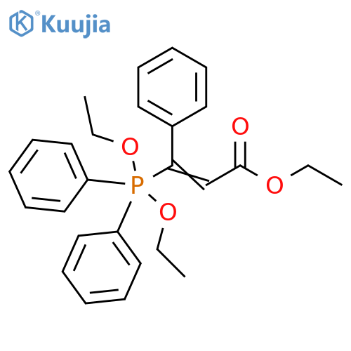 2-Propenoic acid, 3-(diethoxydiphenylphosphoranyl)-3-phenyl-, ethyl ester structure