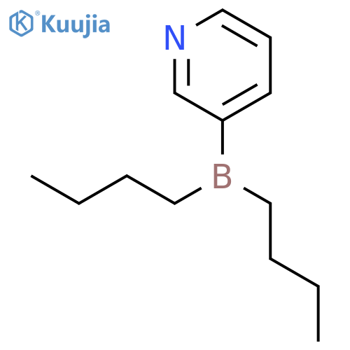 Pyridine, 3-(dibutylboryl)- structure
