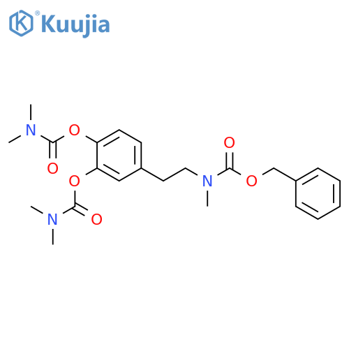 Carbamic acid, dimethyl-, 4-[2-[methyl[(phenylmethoxy)carbonyl]amino]ethyl]-1,2-phenylene ester (9CI) structure