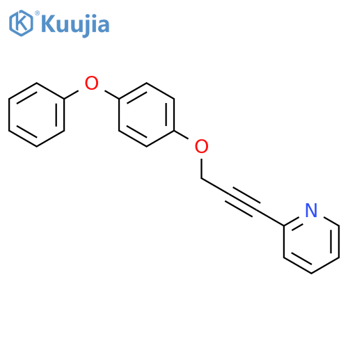 Pyridine, 2-[3-(4-phenoxyphenoxy)-1-propynyl]- structure