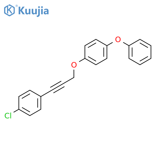 Benzene, 1-[[3-(4-chlorophenyl)-2-propynyl]oxy]-4-phenoxy- structure