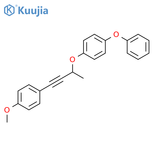 Benzene, 1-[[3-(4-methoxyphenyl)-1-methyl-2-propynyl]oxy]-4-phenoxy- structure