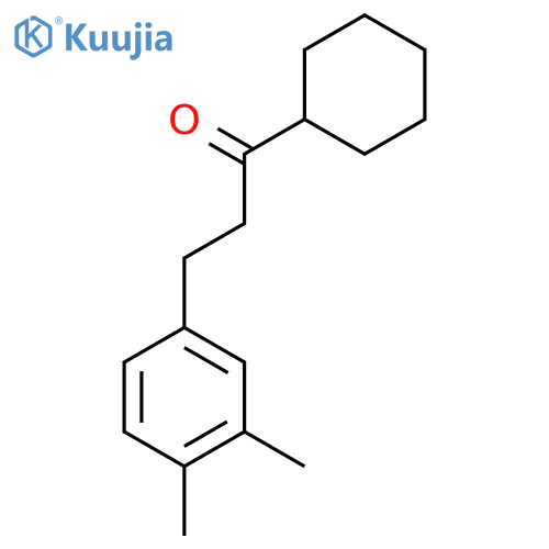 Cyclohexyl 2-(3,4-dimethylphenyl)ethyl ketone structure