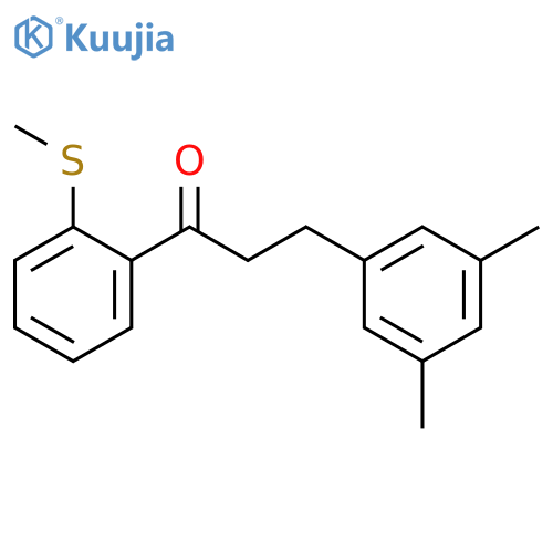 3-(3,5-Dimethylphenyl)-2'-thiomethylpropiophenone structure