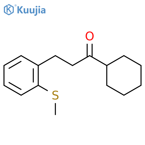 1-cyclohexyl-3-(2-methylsulfanylphenyl)propan-1-one structure