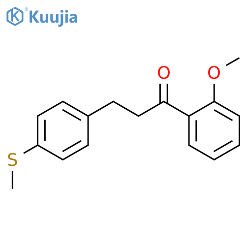 2'-Methoxy-3-(4-thiomethylphenyl)propiophenone structure