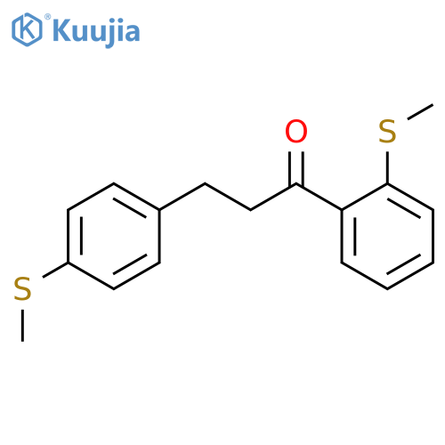 2'-Thiomethyl-3-(4-thiomethylphenyl)propiophenone structure