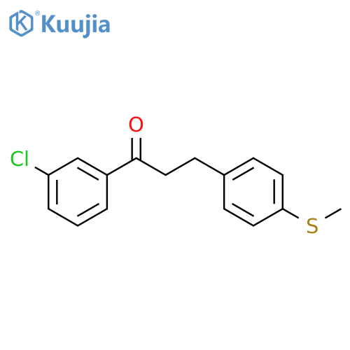 3'-Chloro-3-(4-thiomethylphenyl)propiophenone structure