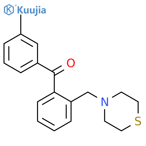 3'-Methyl-2-thiomorpholinomethyl benzophenone structure